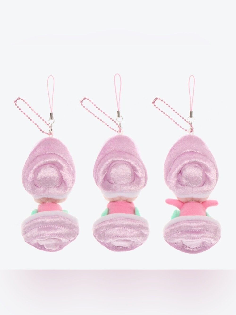 TOKYO DISNEY RESORT Alice in Wonderland BABY OYSTER PLUSH Set of 3 NEW Charm - Picture 3 of 11